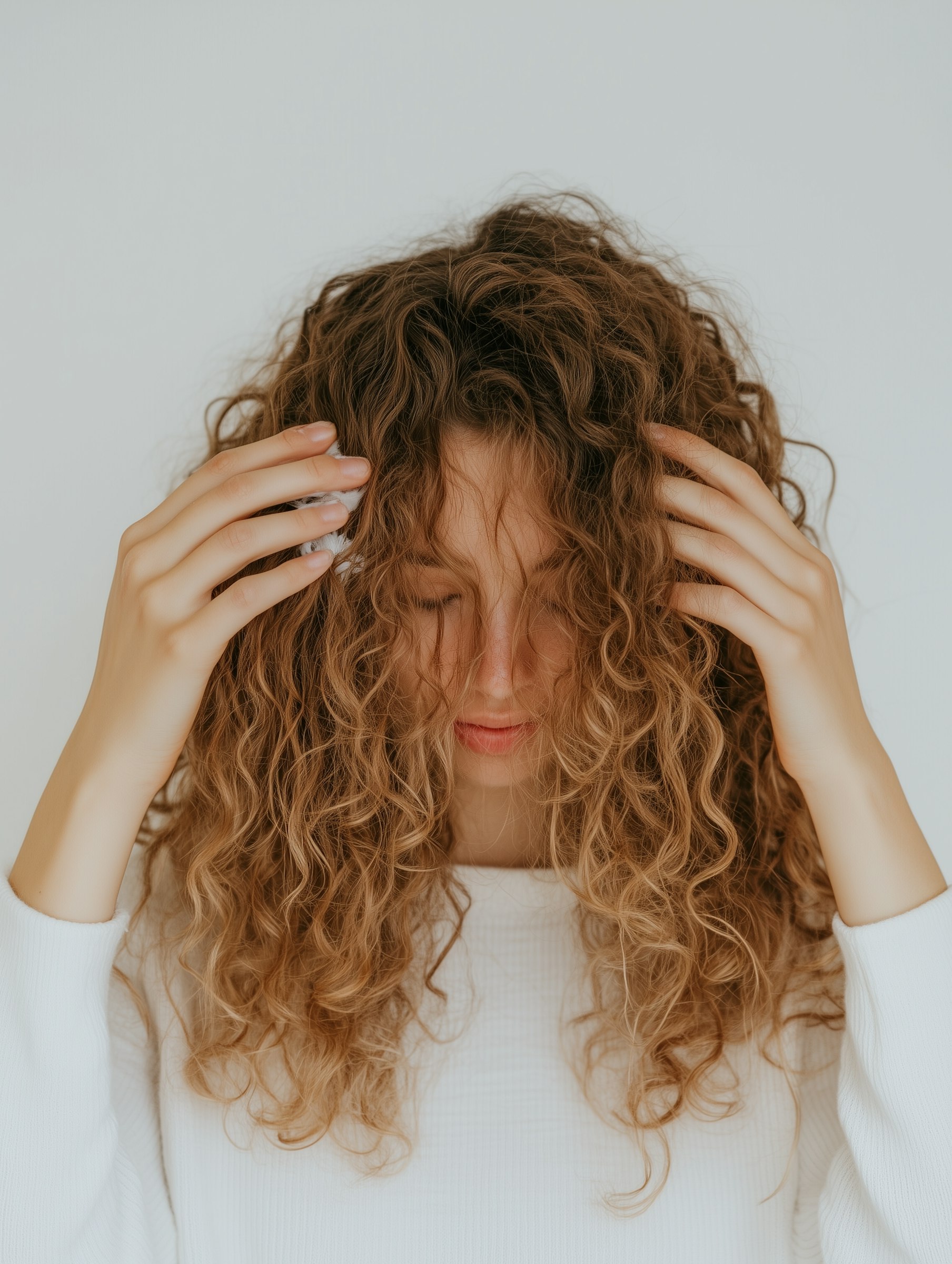 At what age does hair growth stop in females
