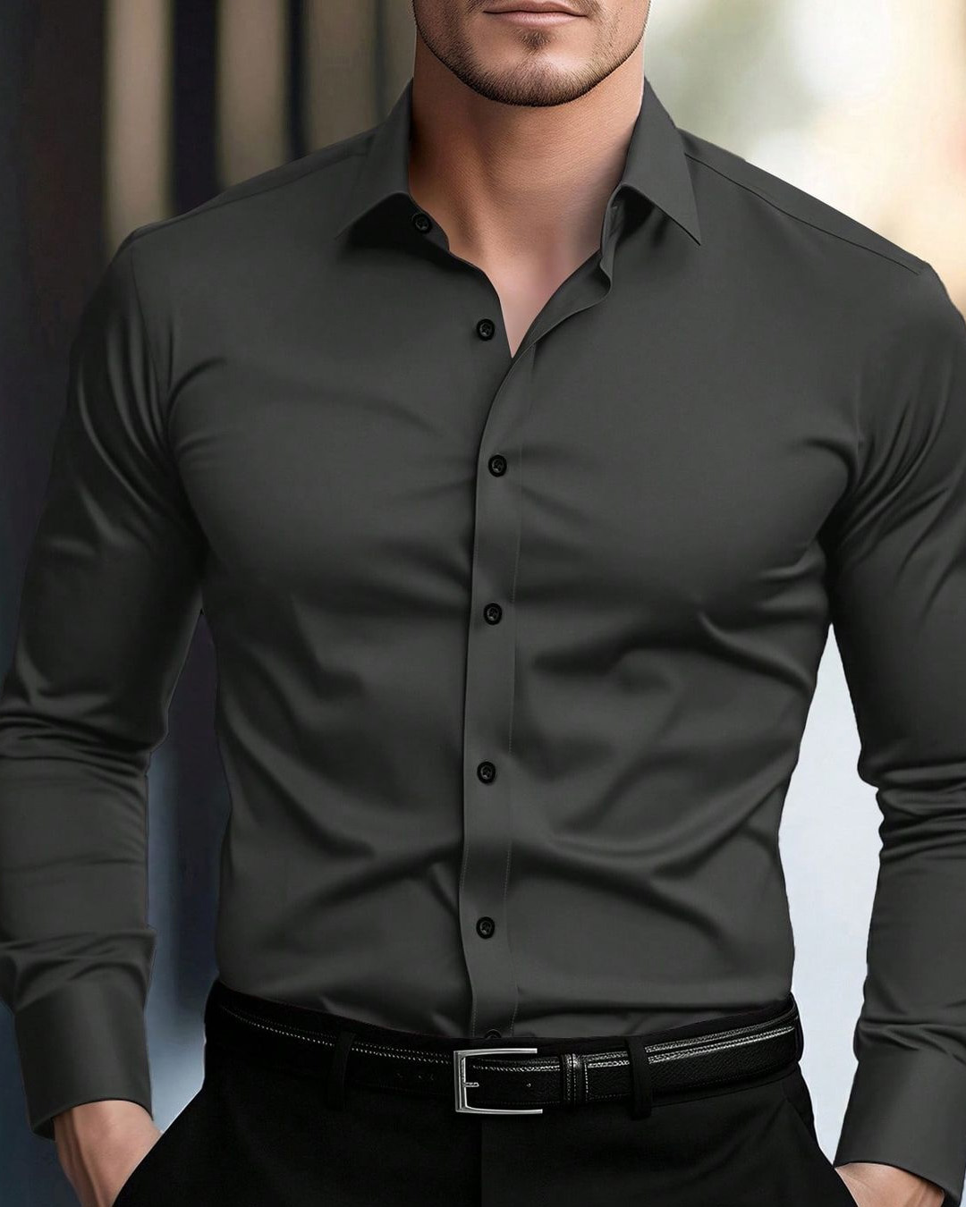 What does a dark grey shirt go with